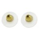 Ohrstecker Stopper Bullet mit Gummi Gold